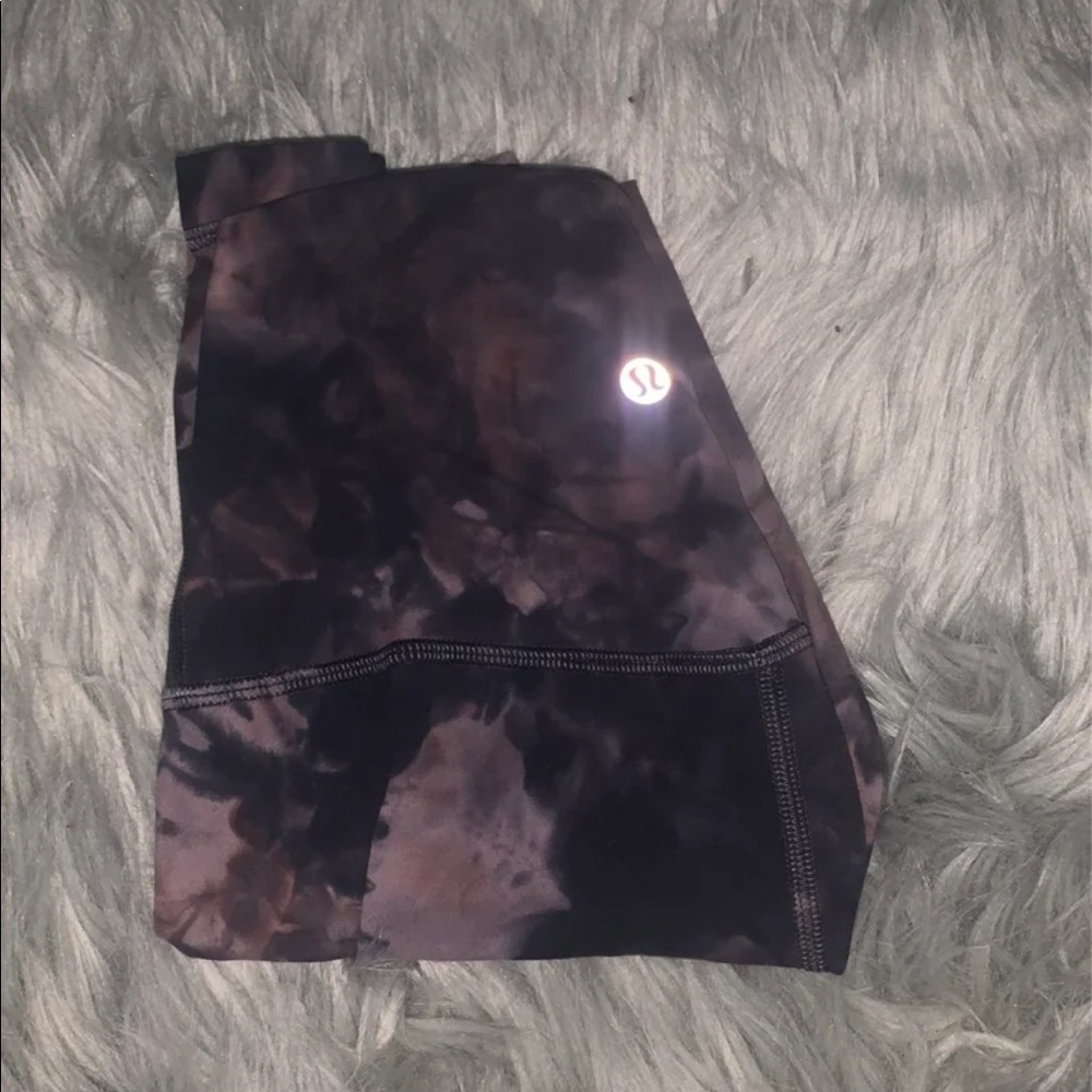 pink dye lululemon leggings